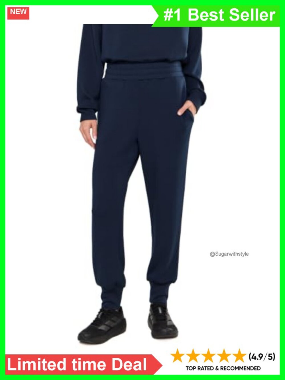 Slim Cuff Pant 27.5 Mid-Rise Pull-On Tailored Fit Woven